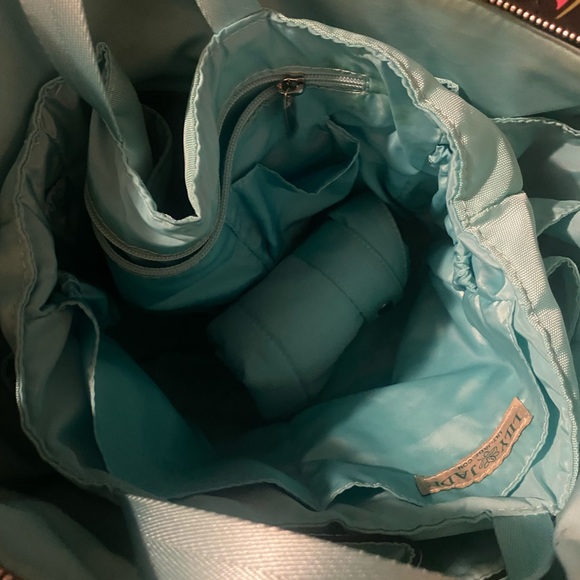 LilyJade canvas black Meggan diaper bag - Picture 5 of 6